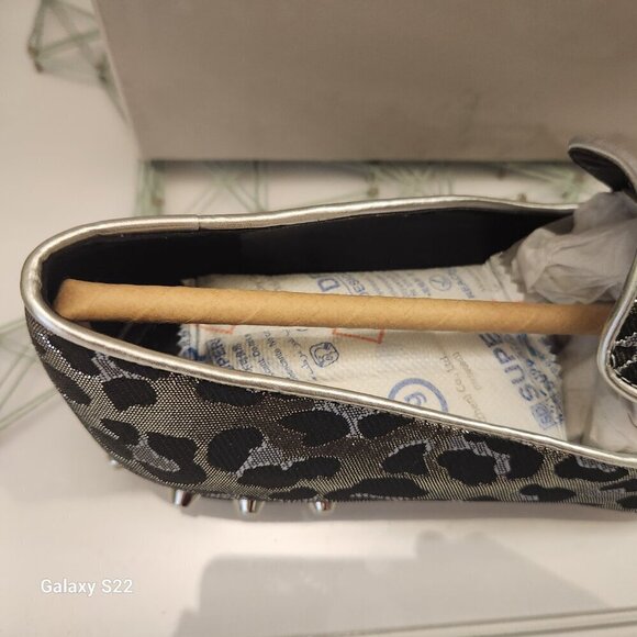 Marc Fisher Studded Slip-On Loafers Abree 3 Silver Multi. NIB. Size 5 - Picture 3 of 11